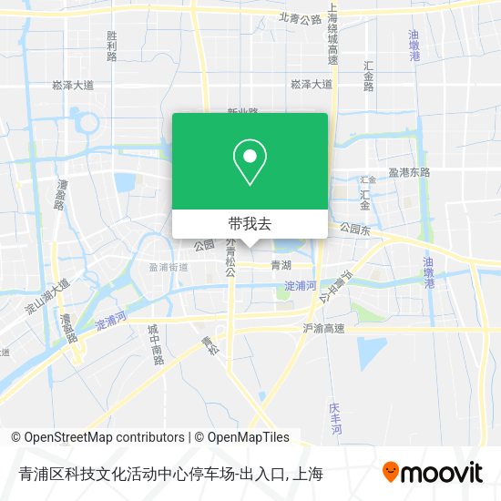青浦区科技文化活动中心停车场-出入口地图