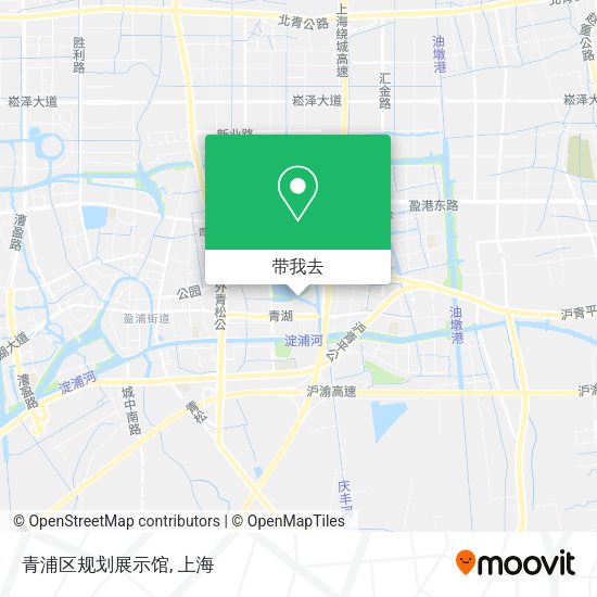 青浦区规划展示馆地图