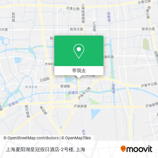 上海夏阳湖皇冠假日酒店-2号楼地图