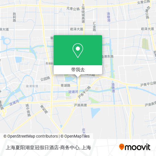 上海夏阳湖皇冠假日酒店-商务中心地图