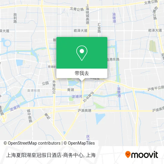 上海夏阳湖皇冠假日酒店-商务中心地图