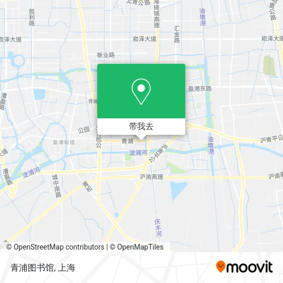 青浦图书馆地图