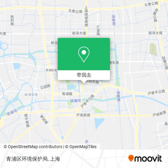 青浦区环境保护局地图