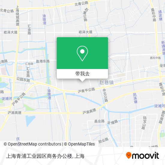 上海青浦工业园区商务办公楼地图