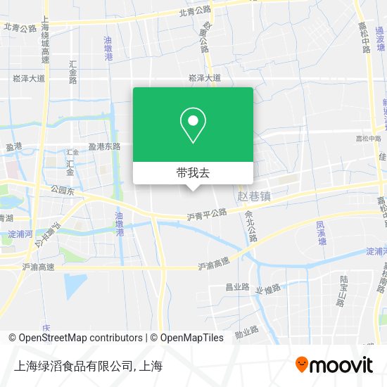 上海绿滔食品有限公司地图