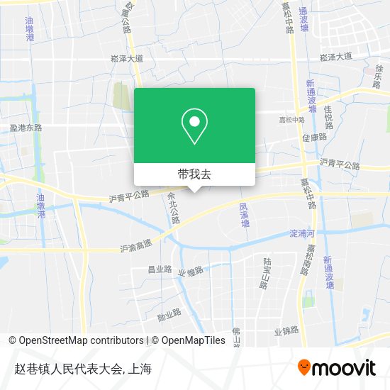 赵巷镇人民代表大会地图