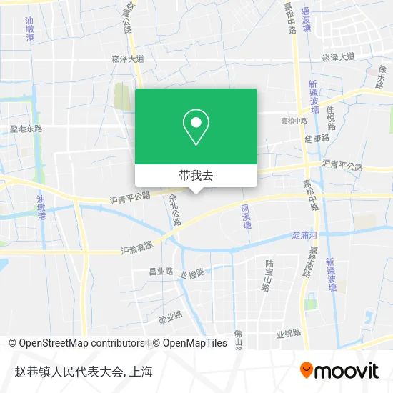 赵巷镇人民代表大会地图