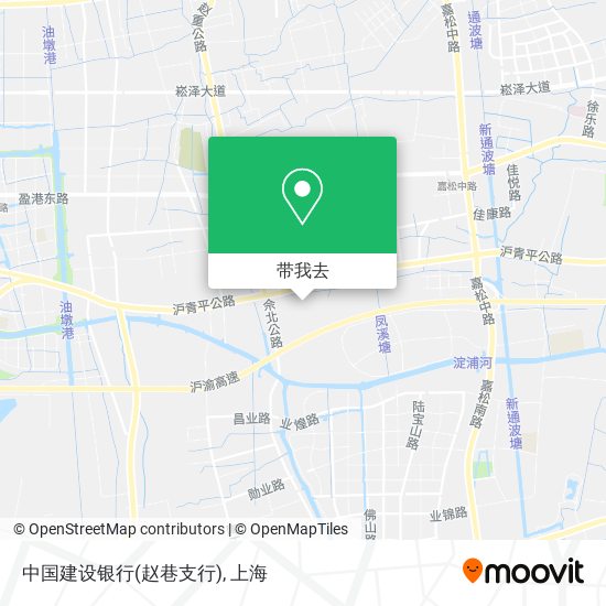 中国建设银行(赵巷支行)地图