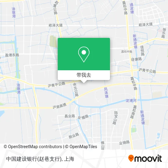 中国建设银行(赵巷支行)地图