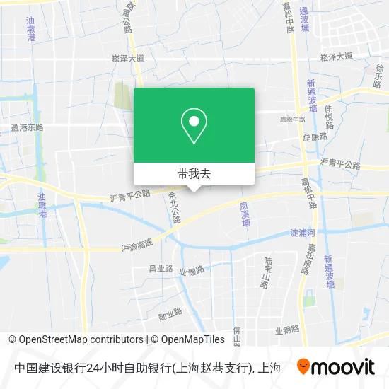 中国建设银行24小时自助银行(上海赵巷支行)地图