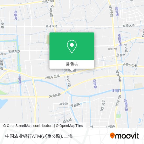 中国农业银行ATM(赵重公路)地图