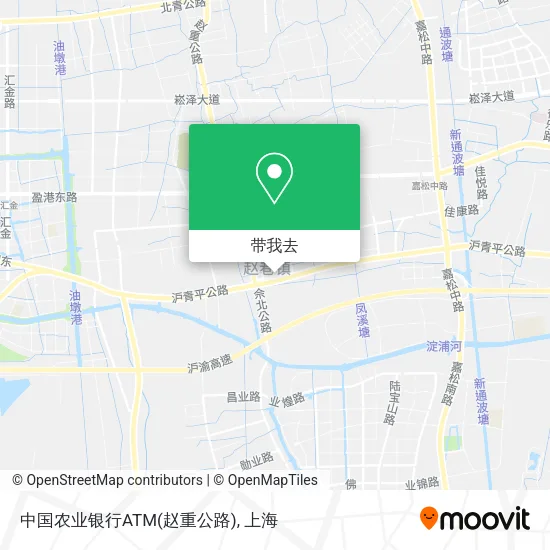 中国农业银行ATM(赵重公路)地图