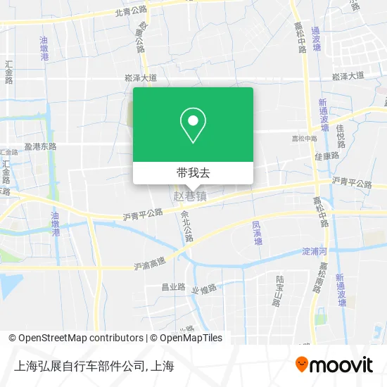 上海弘展自行车部件公司地图