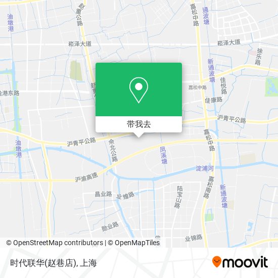 时代联华(赵巷店)地图