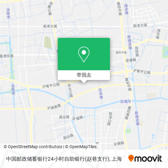 中国邮政储蓄银行24小时自助银行(赵巷支行)地图