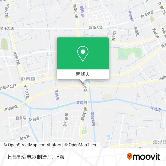 上海晶瑜电器制造厂地图