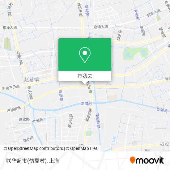 联华超市(仿夏村)地图