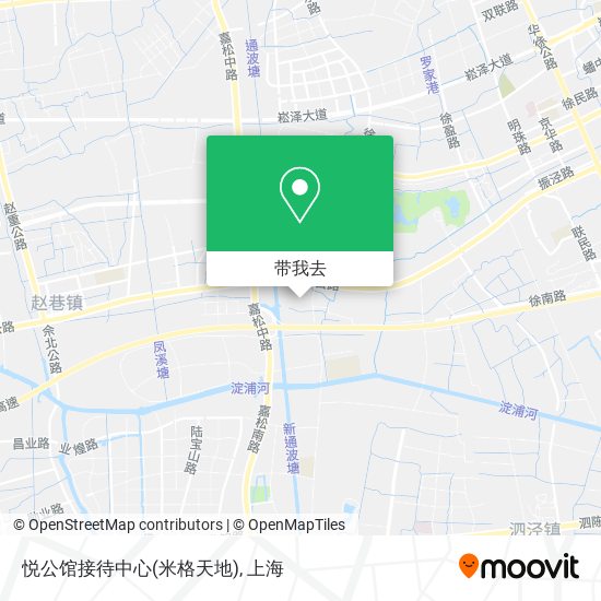 悦公馆接待中心(米格天地)地图
