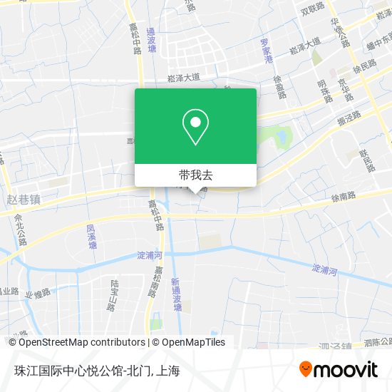 珠江国际中心悦公馆-北门地图