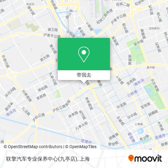 联擎汽车专业保养中心(九亭店)地图