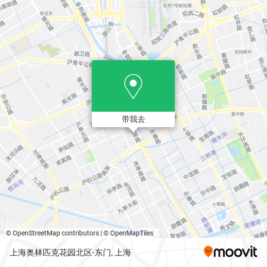 上海奥林匹克花园北区-东门地图