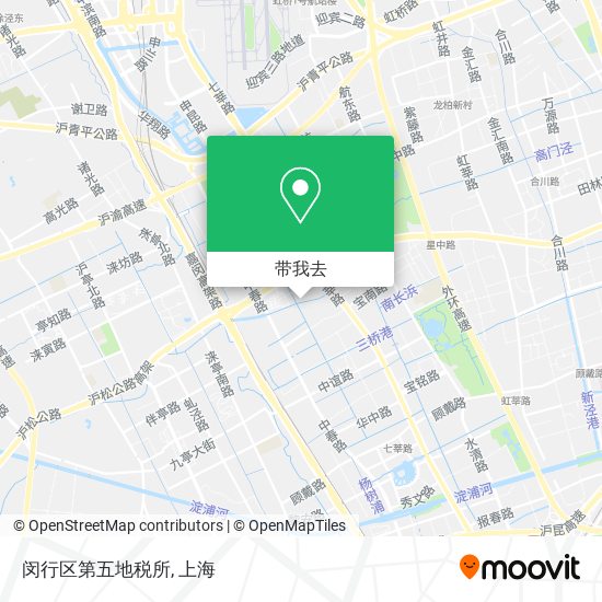 闵行区第五地税所地图