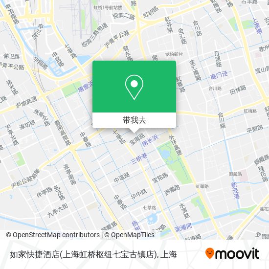 如家快捷酒店(上海虹桥枢纽七宝古镇店)地图
