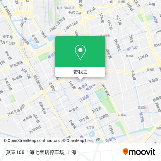 莫泰168上海七宝店停车场地图