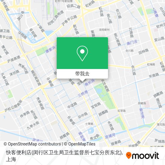 快客便利店(闵行区卫生局卫生监督所七宝分所东北)地图