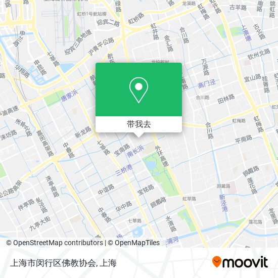 上海市闵行区佛教协会地图
