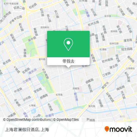 上海君澜假日酒店地图