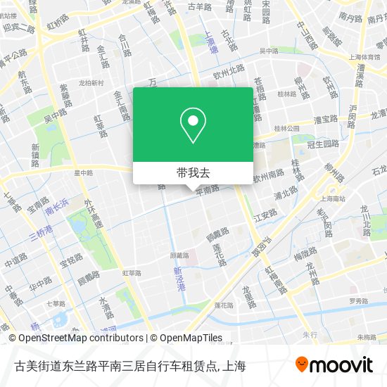 古美街道东兰路平南三居自行车租赁点地图