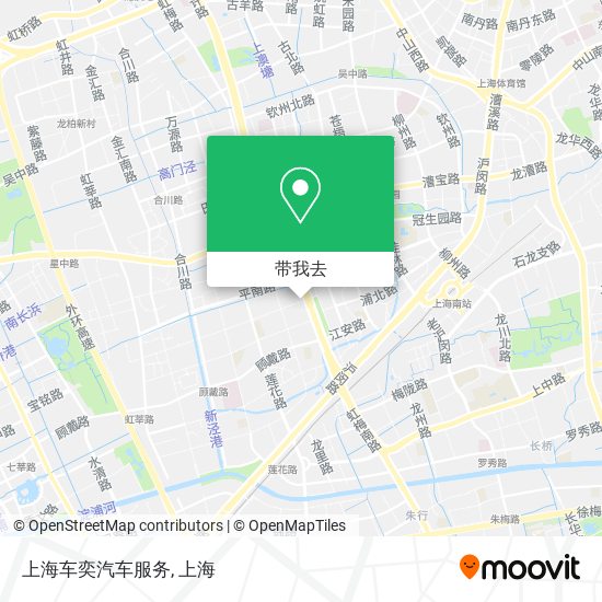 上海车奕汽车服务地图