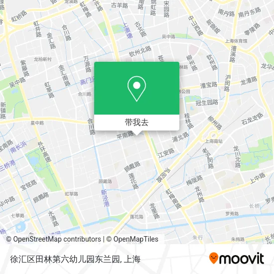 徐汇区田林第六幼儿园东兰园地图