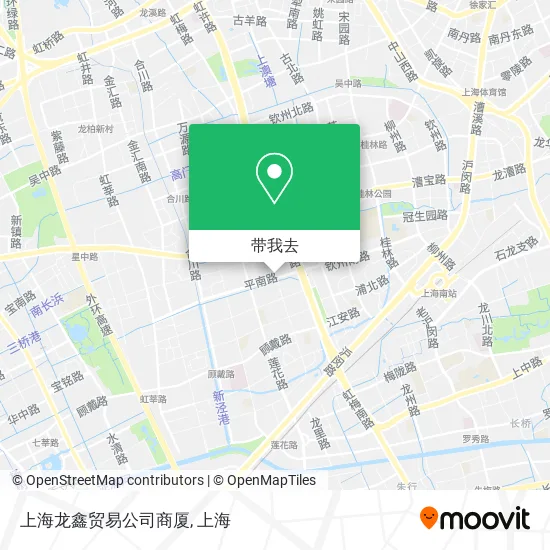 上海龙鑫贸易公司商厦地图