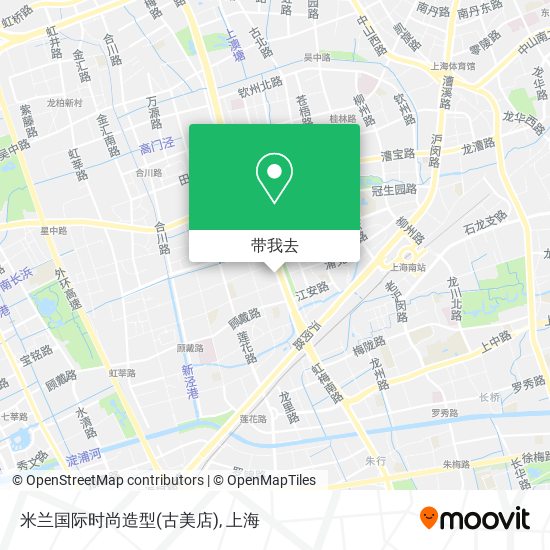 米兰国际时尚造型(古美店)地图