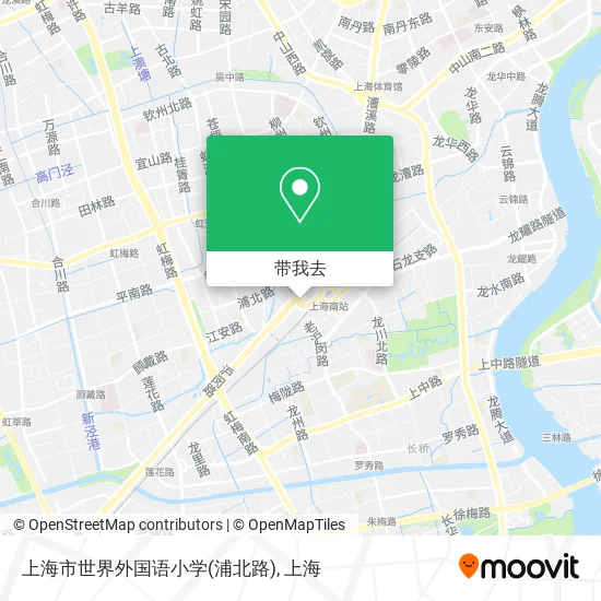 上海市世界外国语小学(浦北路)地图