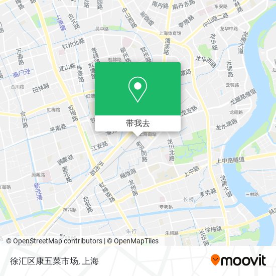 徐汇区康五菜市场地图