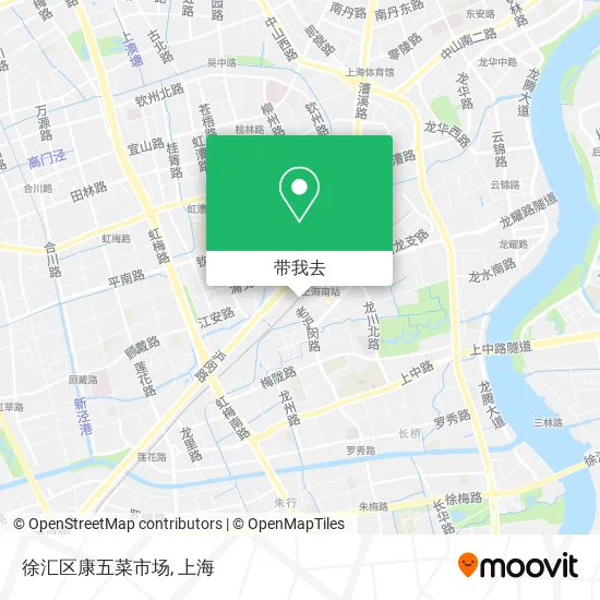 徐汇区康五菜市场地图