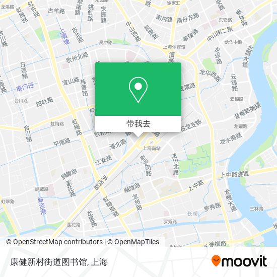 康健新村街道图书馆地图