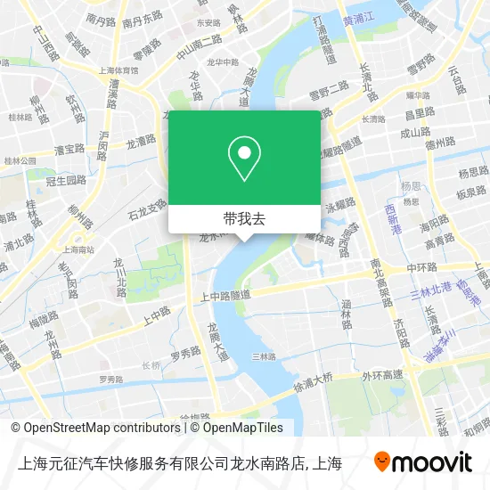 上海元征汽车快修服务有限公司龙水南路店地图