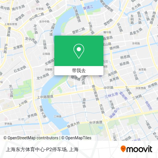 上海东方体育中心-P2停车场地图