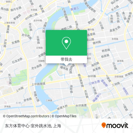 东方体育中心-室外跳水池地图