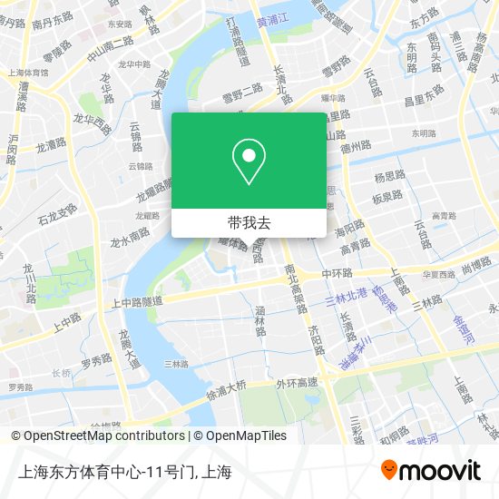上海东方体育中心-11号门地图