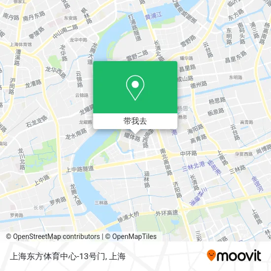上海东方体育中心-13号门地图
