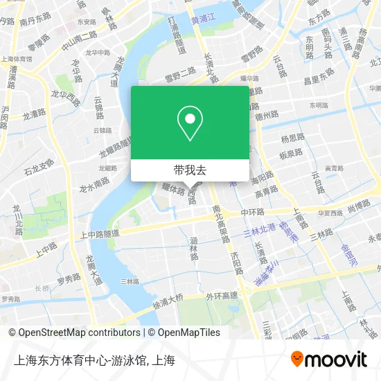 上海东方体育中心-游泳馆地图