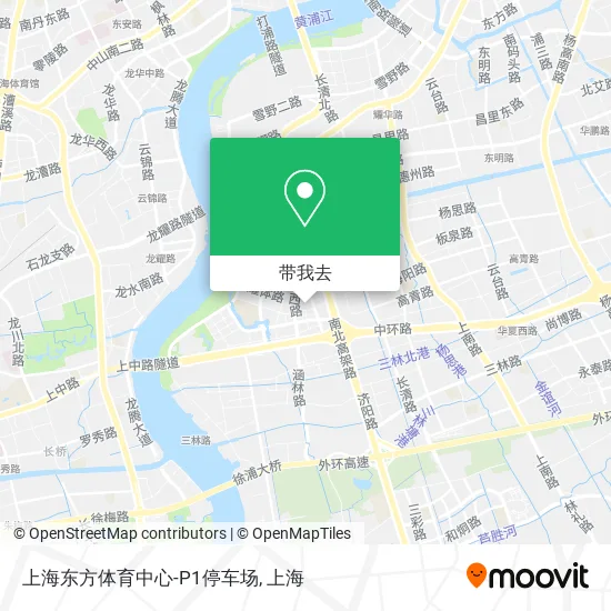 上海东方体育中心-P1停车场地图