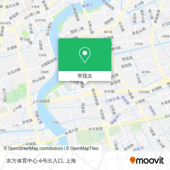 东方体育中心-6号出入口地图
