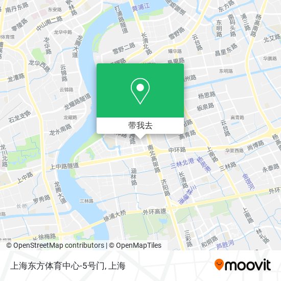 上海东方体育中心-5号门地图