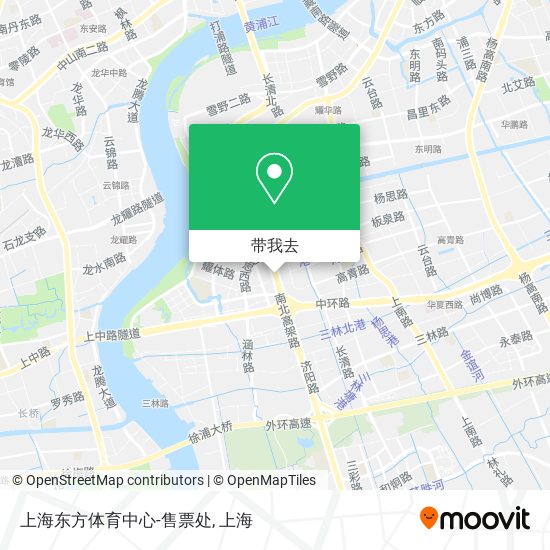 上海东方体育中心-售票处地图